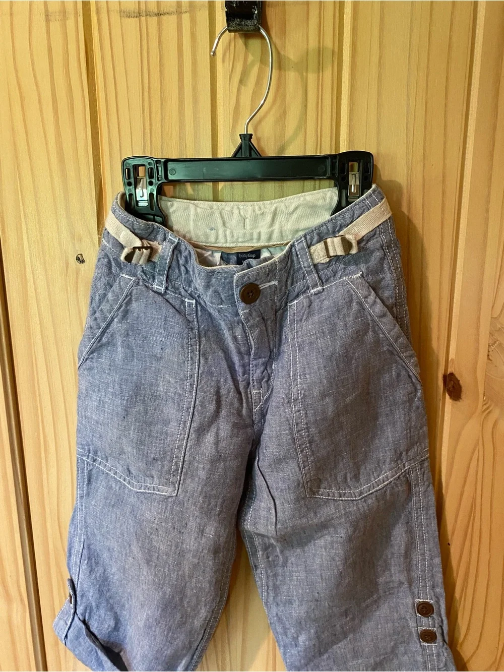 BabyGap Kids Lightweight Chambray Pull-On Pants - Blue